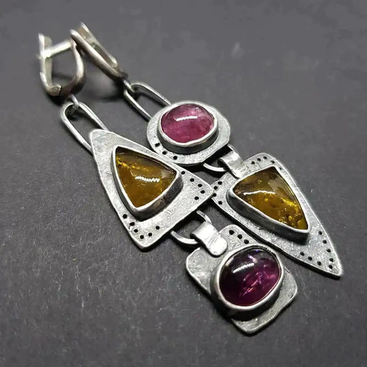 Retro Triangular Earrings