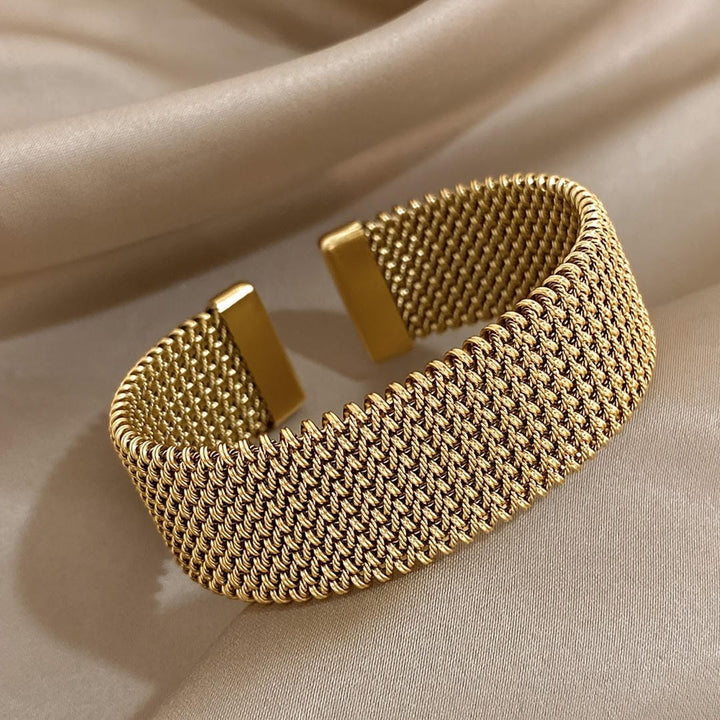 Braided Adjustable Gold-Finished Bracelet