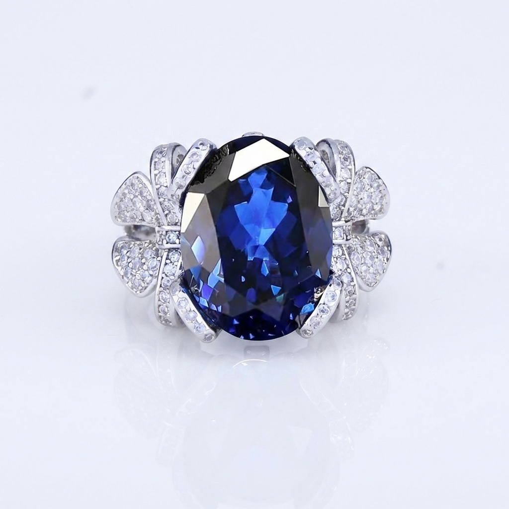 Adjustable Dark Elegance Ring