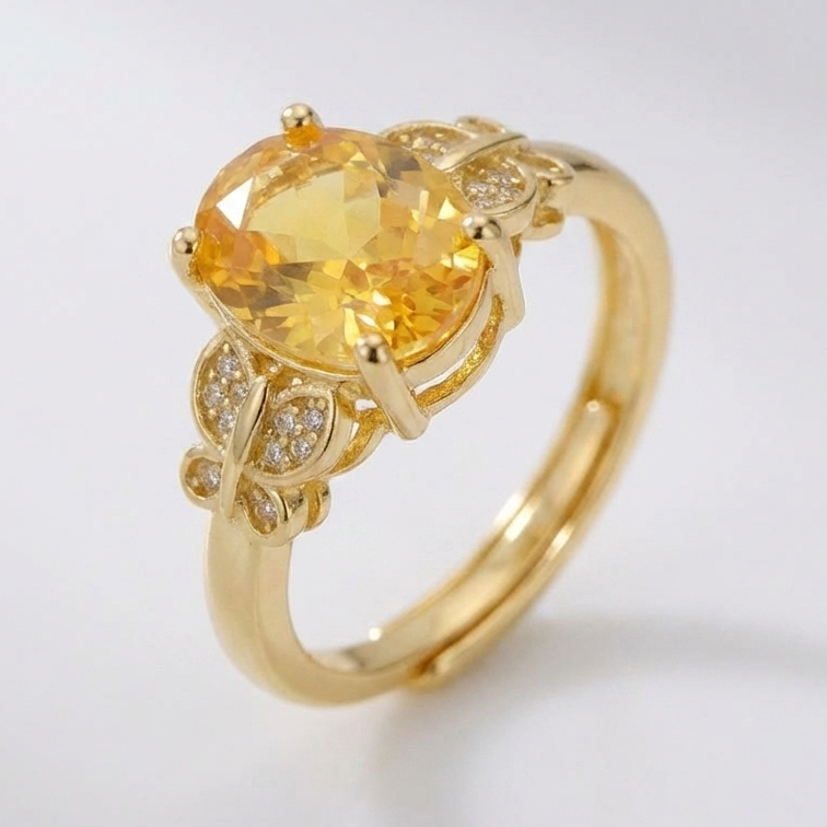 Adjustable Gold Sunrise Ring