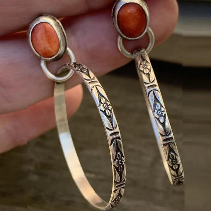 Retro Onyx Bohemian Style Earrings