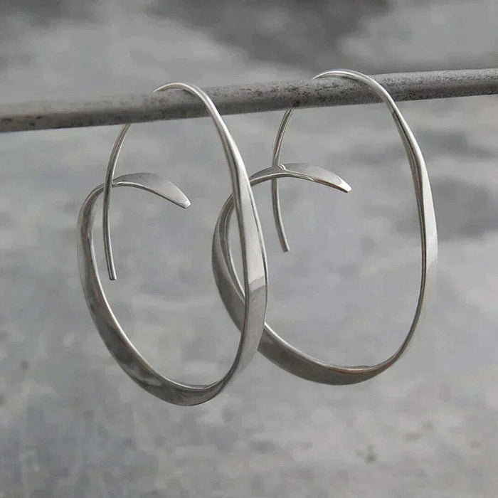 Twisted Spiral Dangle Earrings
