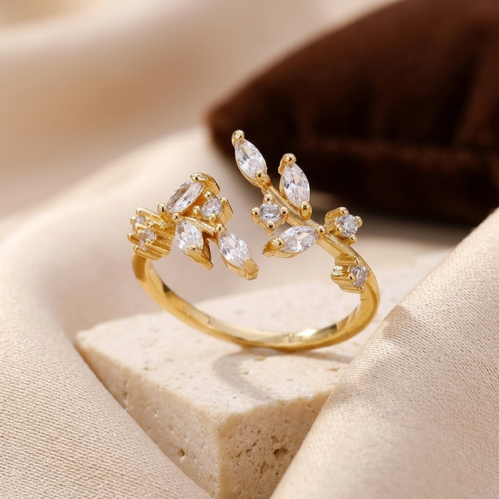 Gold Leaf Open Ring