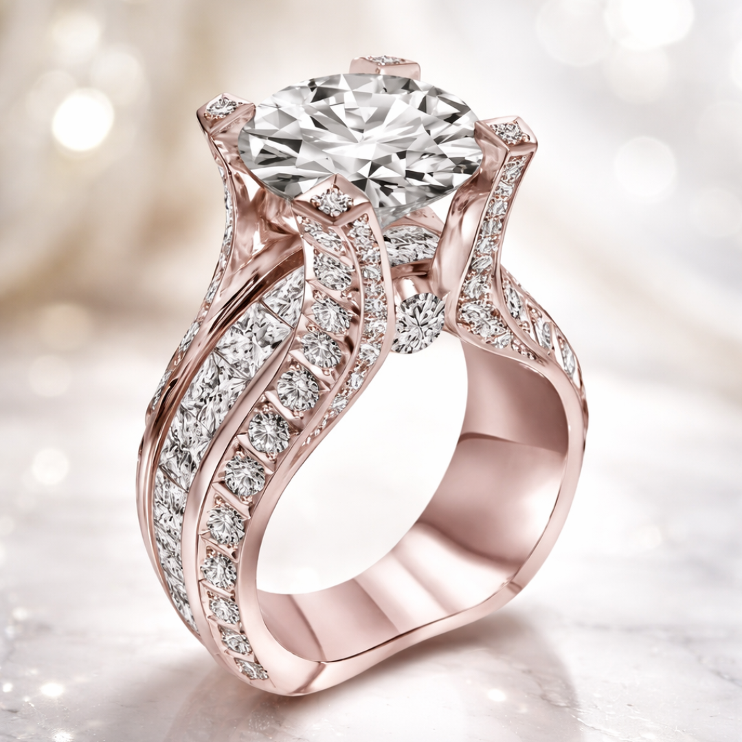 Vintage Zirconia Ring Band