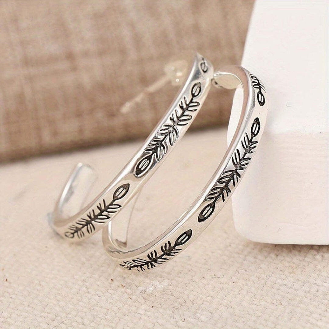 Chic Silver Hoop Earrings