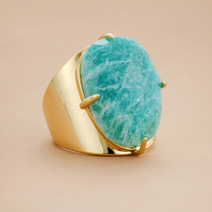 Elegant Amazonite Blue Goddess Band