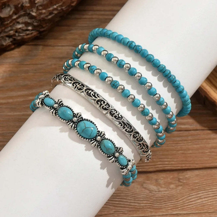 Turquoise Bohemian Beaded Bracelet Collection