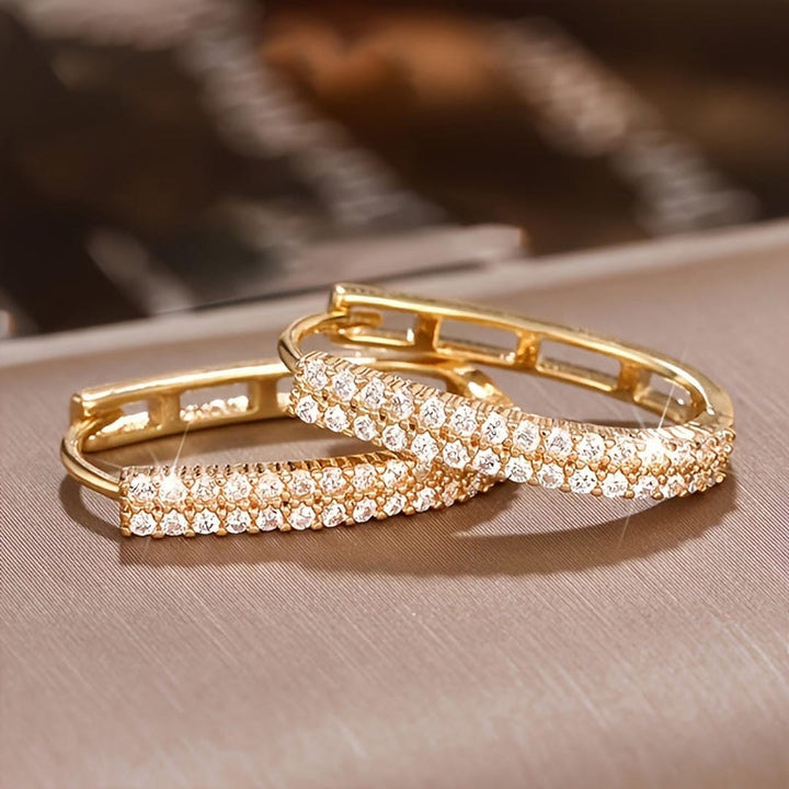 Chic Round Zirconia Earrings