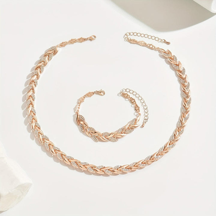 Chic Glass Rhinestone Mermaid Tail Set