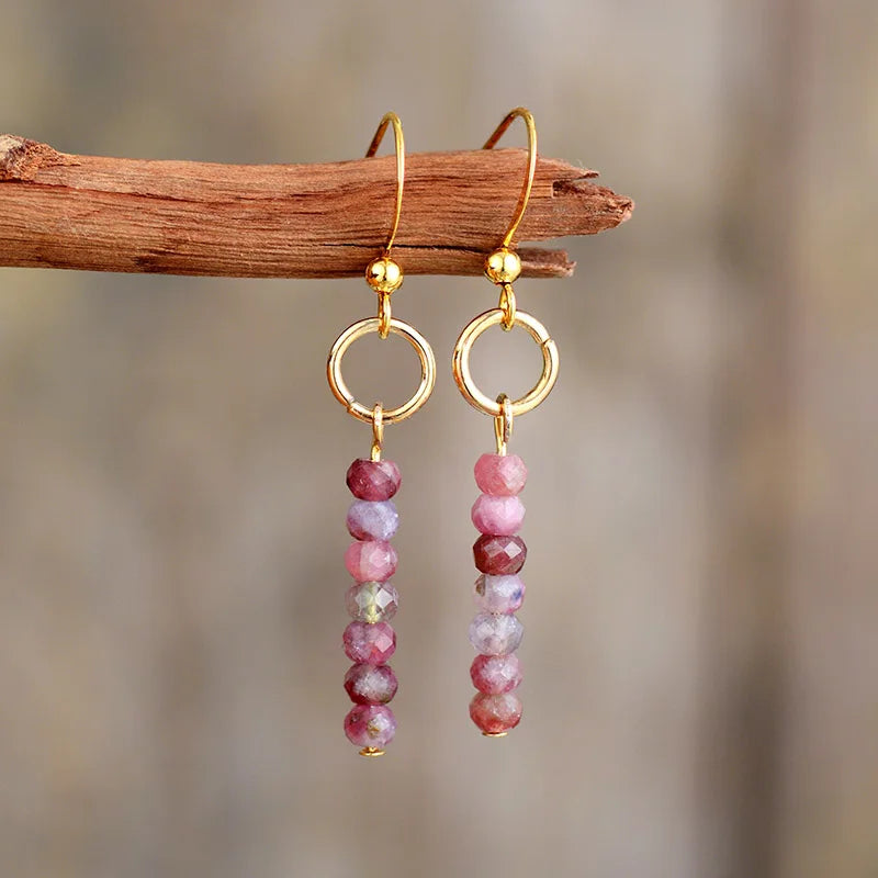 Genuine Jasper Gemstone Earrings