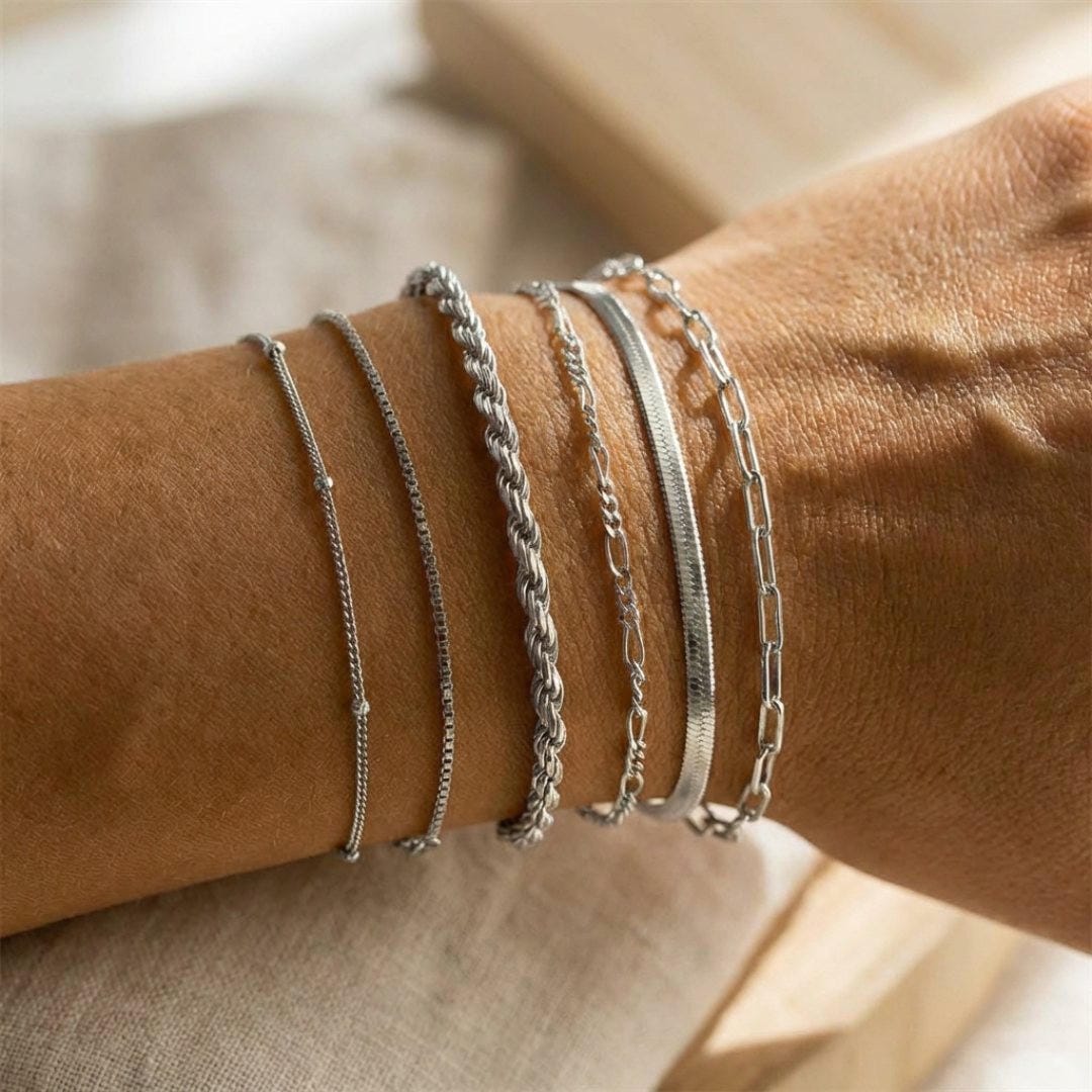 Bohemian Vintage Cuban Bracelet Collection