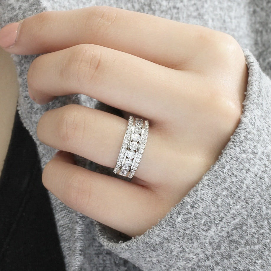 Sophisticated Silver Gemstone Ring