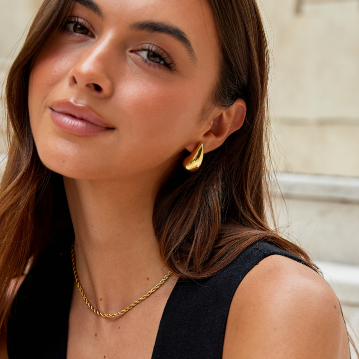 Golden Teardrop Earrings