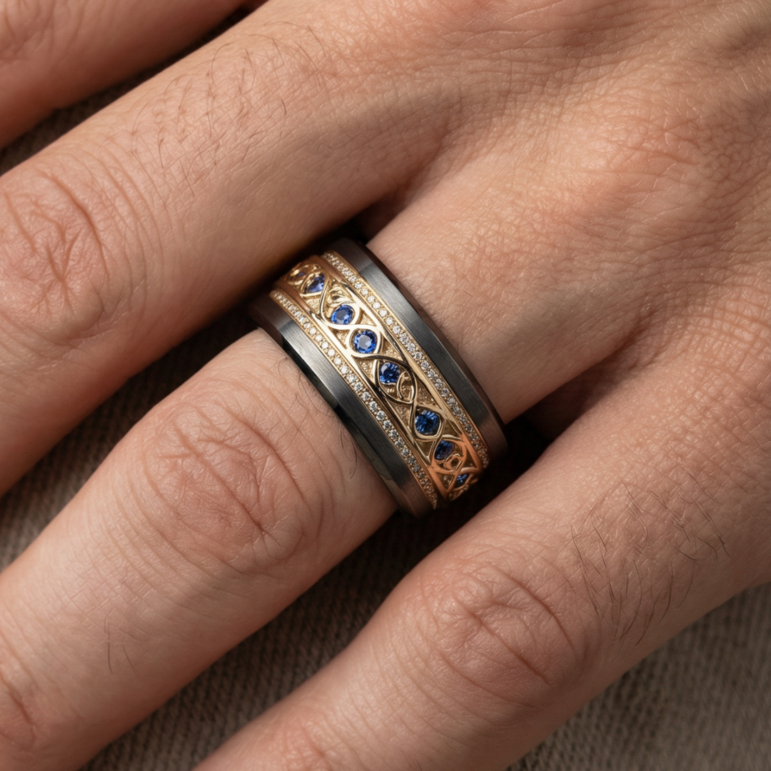 Vintage Golden Infinity Band