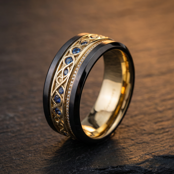 Vintage Golden Infinity Band
