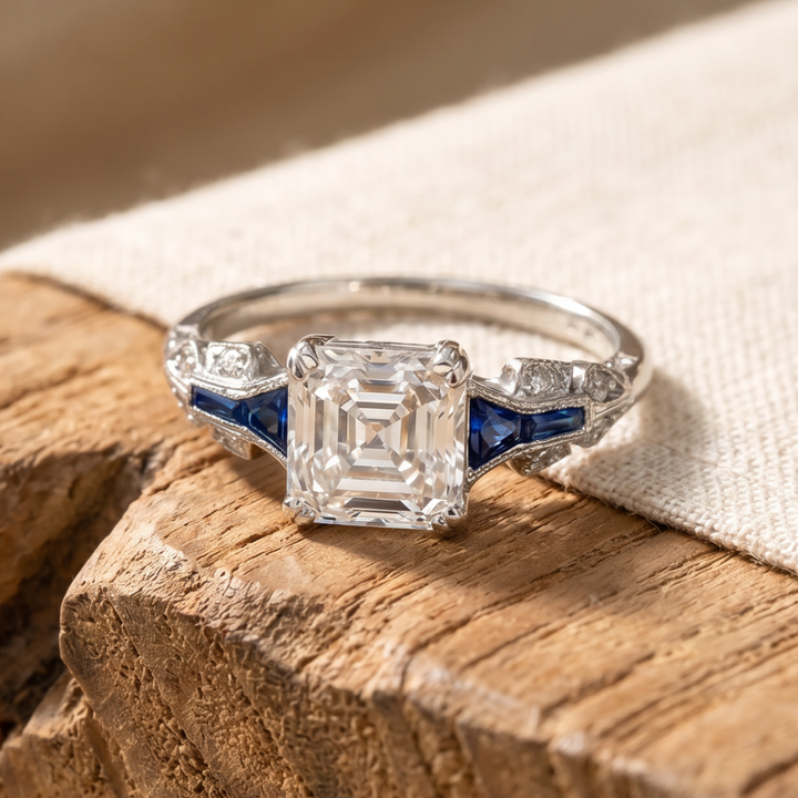 Antique Royal Blue Heritage Ring