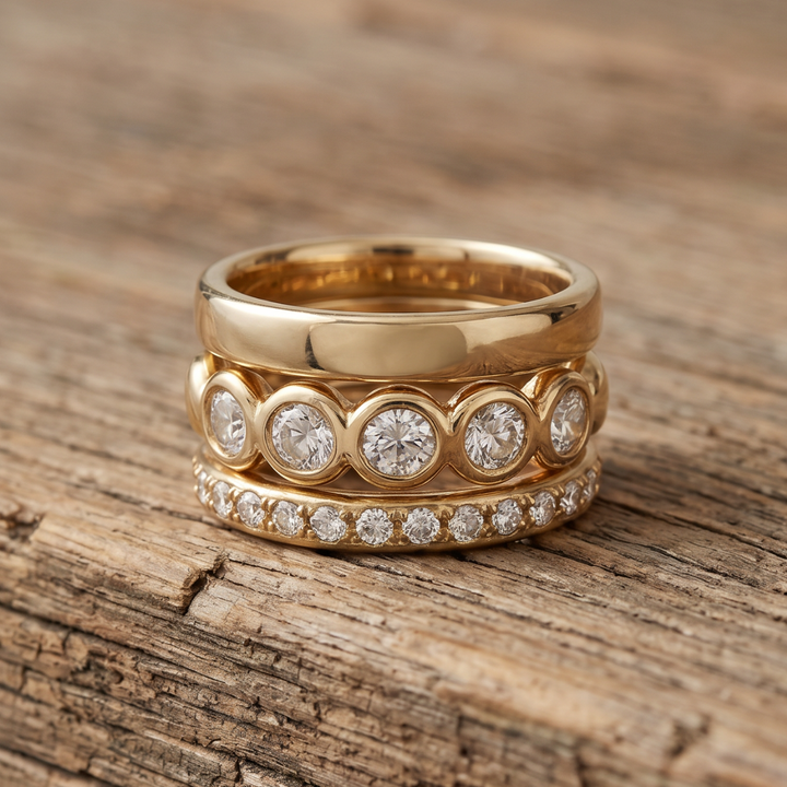 Enchanted Golden Forged Bands