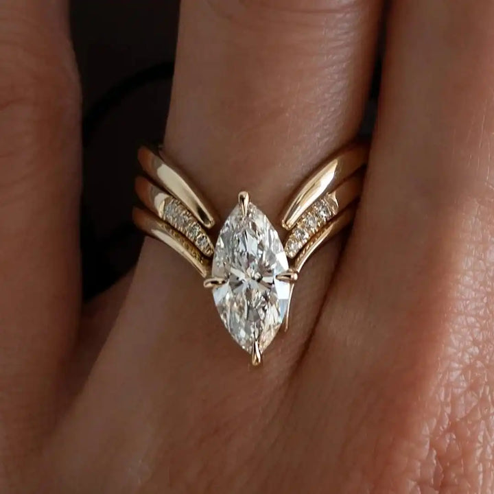 Marquise-Shaped Ring Collection