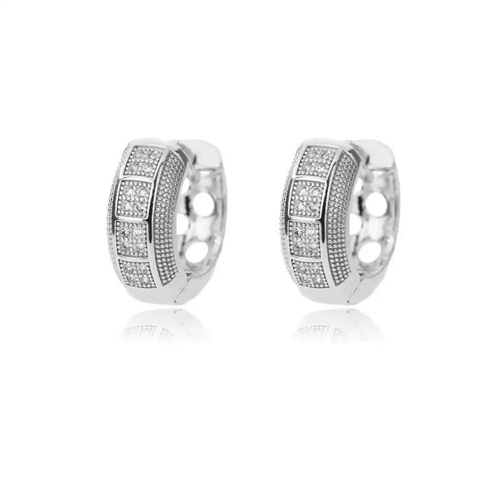 Classic Cubic Zirconia Hoop Earrings
