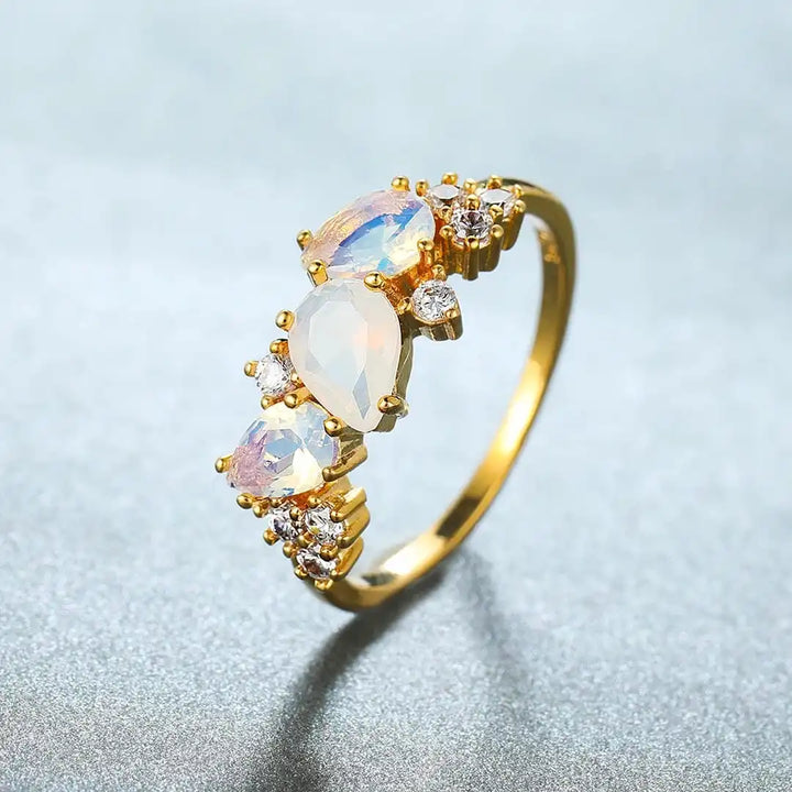 Antique Golden Moonstone Band