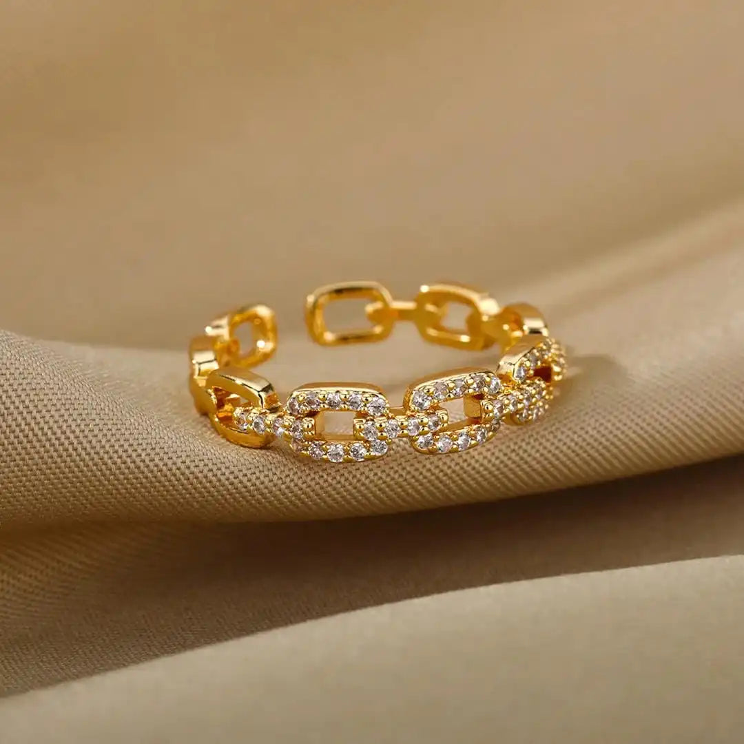 Verona Adjustable Link Chain Ring