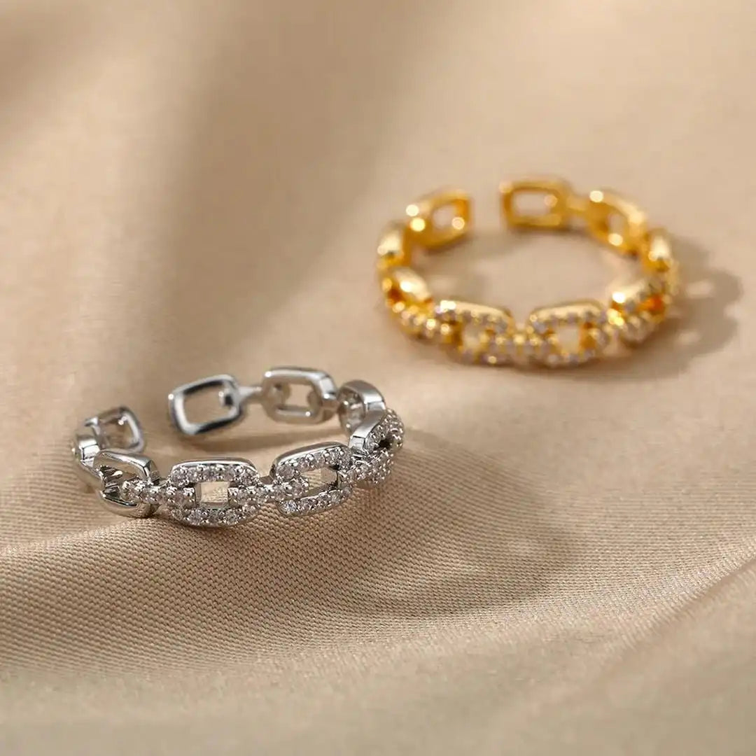 Verona Adjustable Link Chain Ring