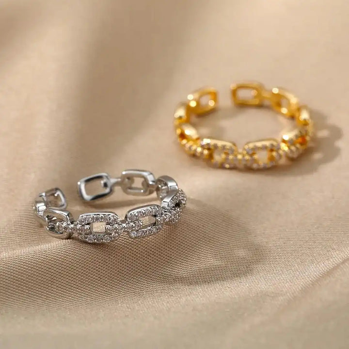 Verona Adjustable Link Chain Ring