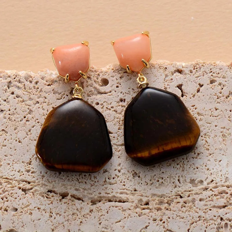 Contemporary Geometric Dangle Earrings