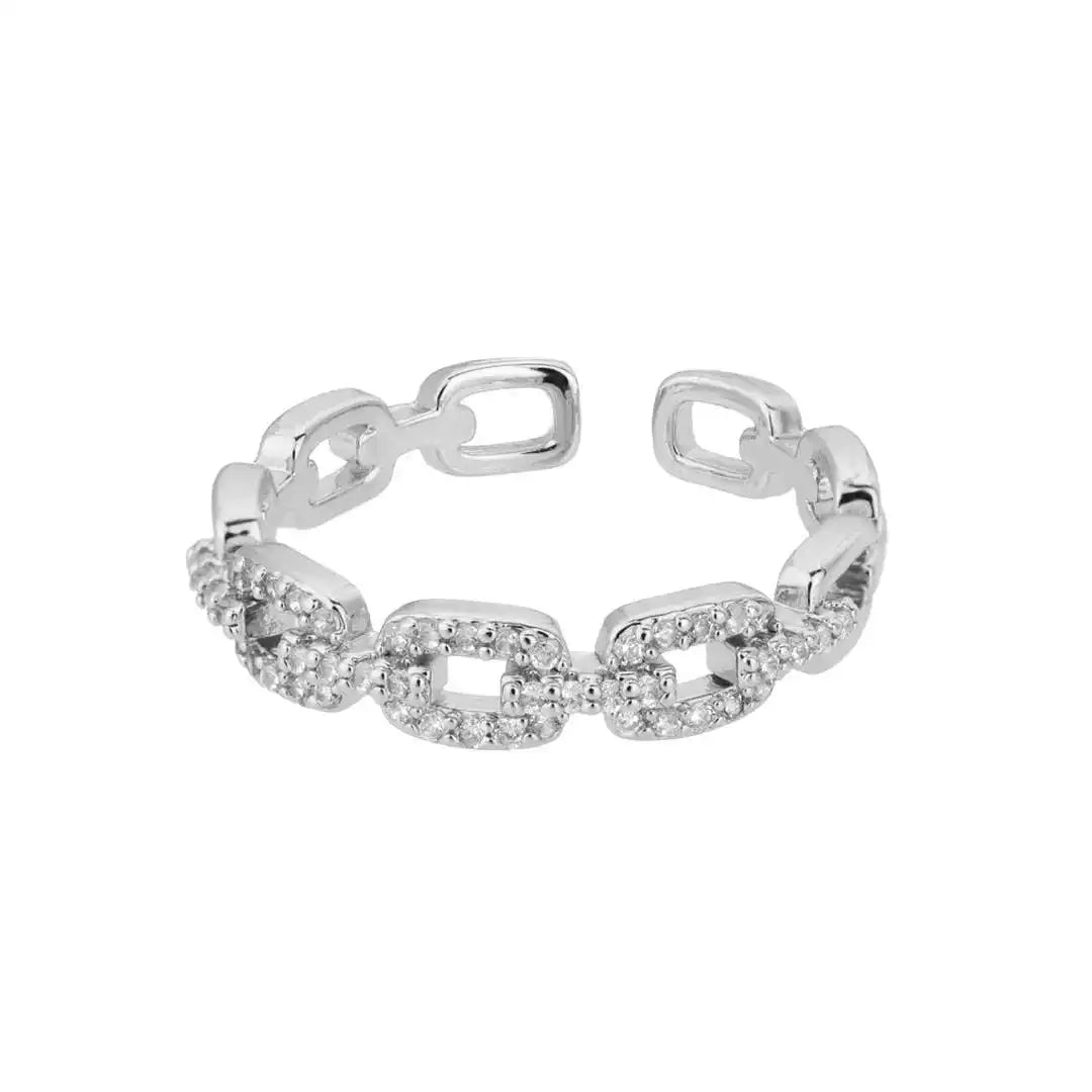 Verona Adjustable Link Chain Ring