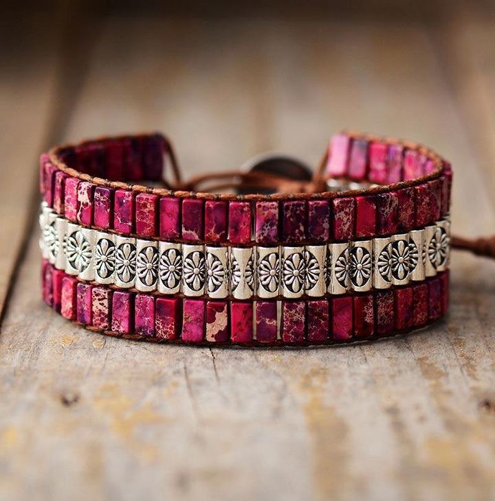 Lotus Bohemian Wrap Bracelet