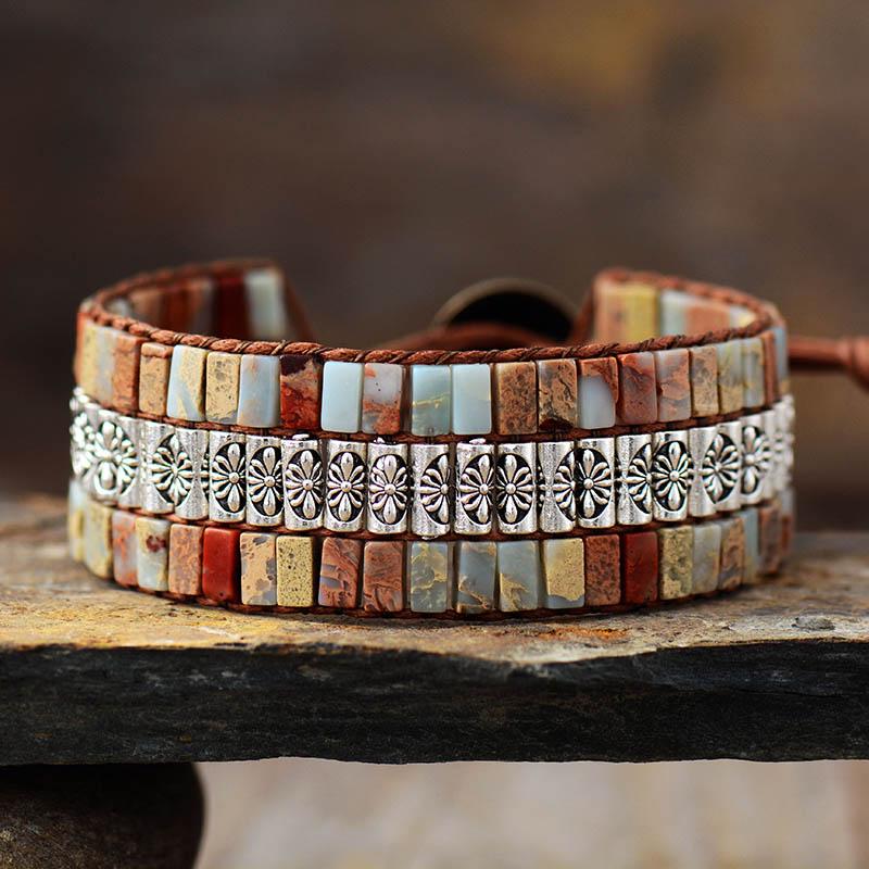 Lotus Bohemian Wrap Bracelet