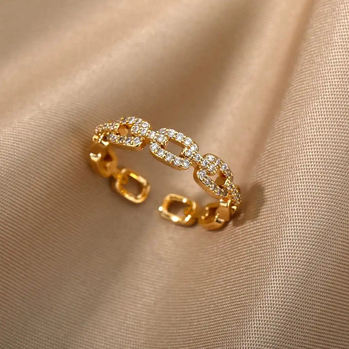 Verona Adjustable Link Chain Ring