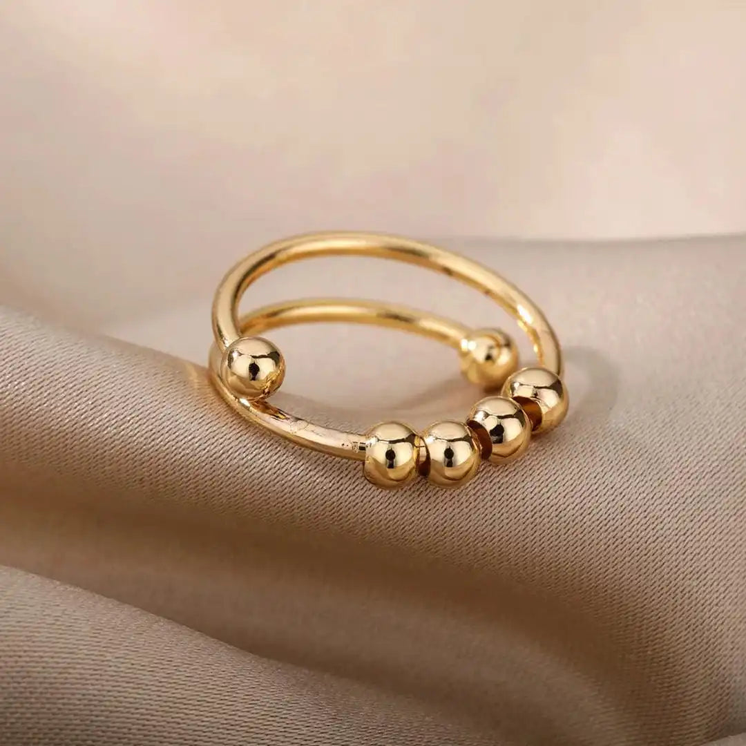Stress Relief and Anxiety Beaded Ring