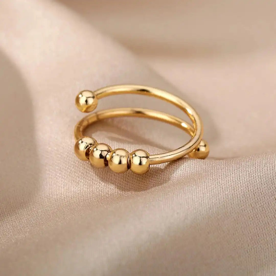 Stress Relief and Anxiety Beaded Ring