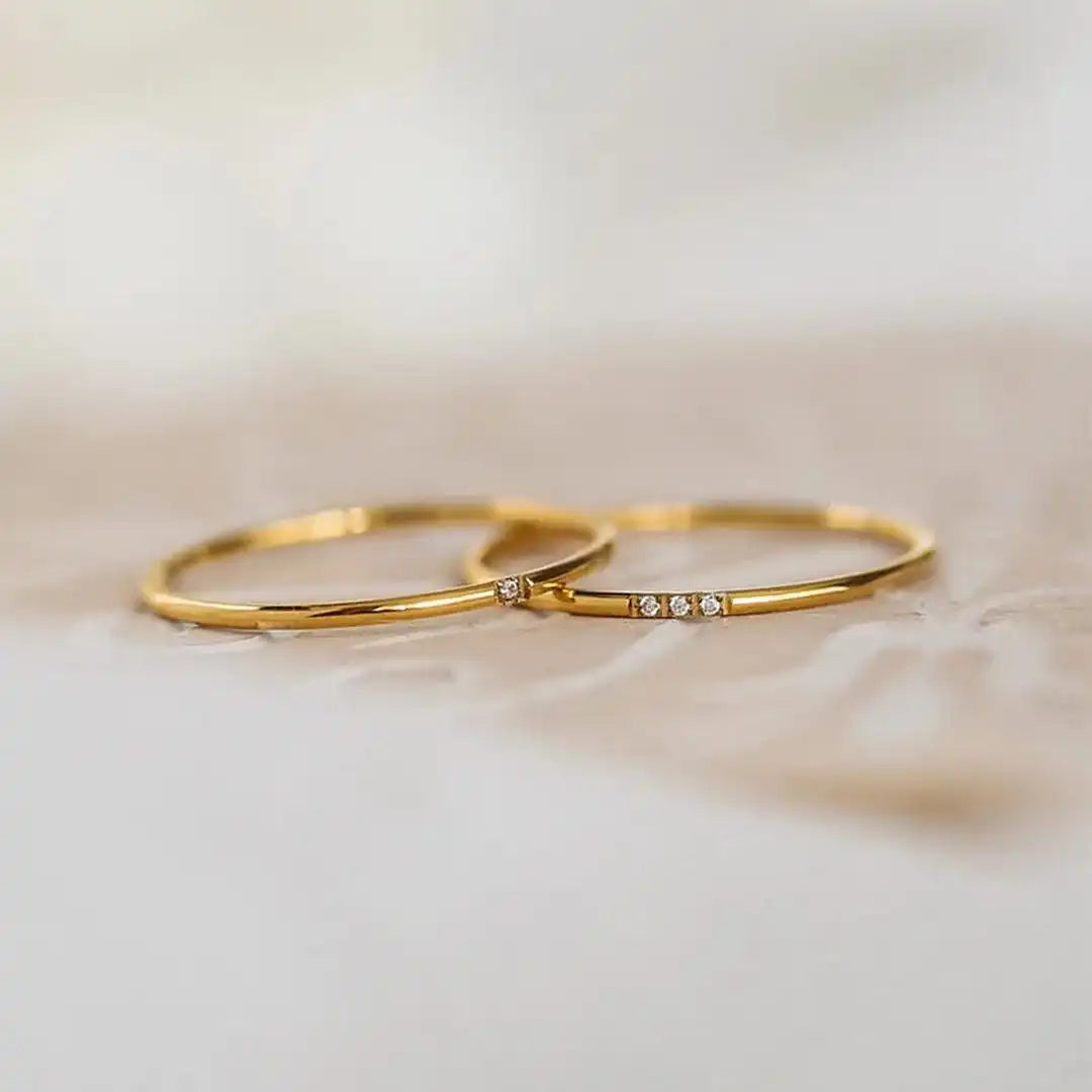 Elegant Trio Stacking Ring