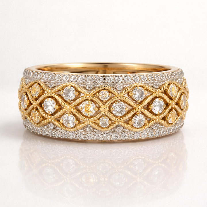 Pavé Gold Harmony Band