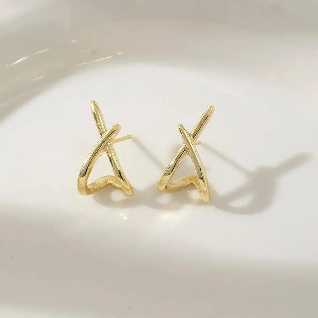 Eternal Gold Cross Earrings