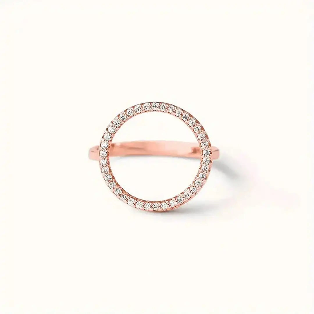 Cubic Zirconia Round Ring