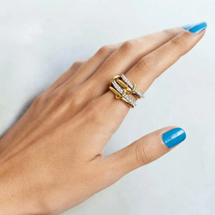 Woven Zirconia Ring Collection