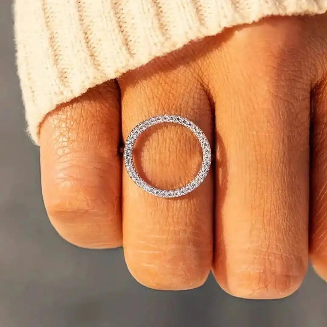 Cubic Zirconia Round Ring