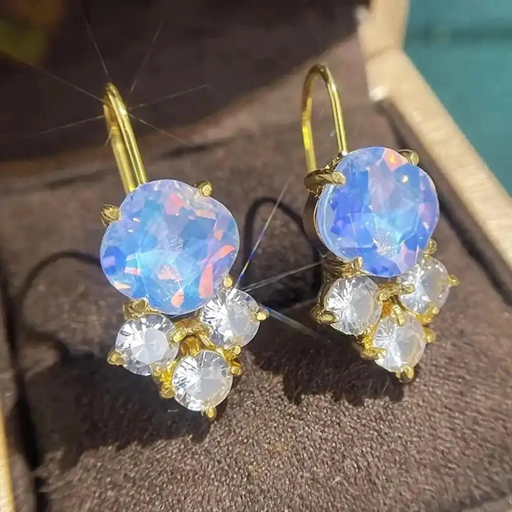 Eternal Gold Rainbow Zircon Earrings