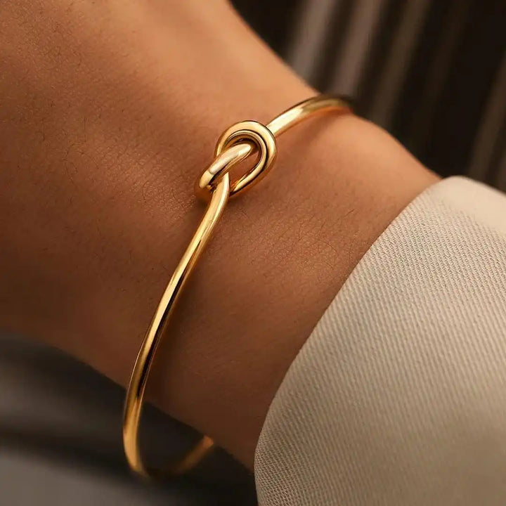 Adjustable Golden Knot Bracelet
