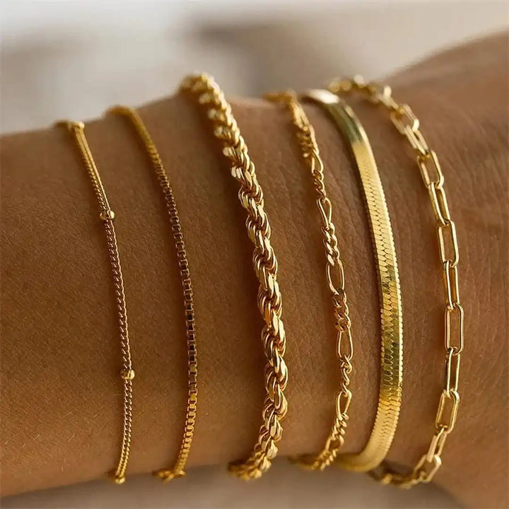 Bohemian Vintage Cuban Bracelet Collection