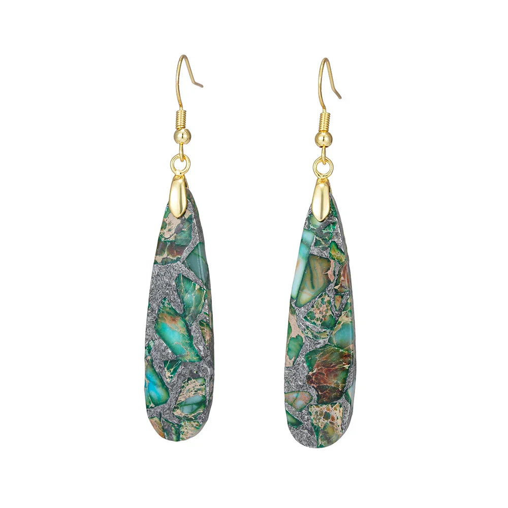 Swirled Soulstone Dangle Earrings