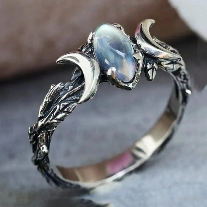 Bohemian Retro Moonstone Ring