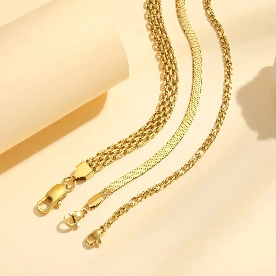 Layered Golden Pearl Bracelet Set