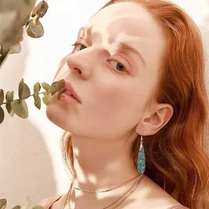 Swirled Soulstone Dangle Earrings