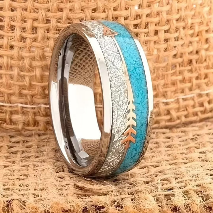 Vintage Enamel Silver Ring