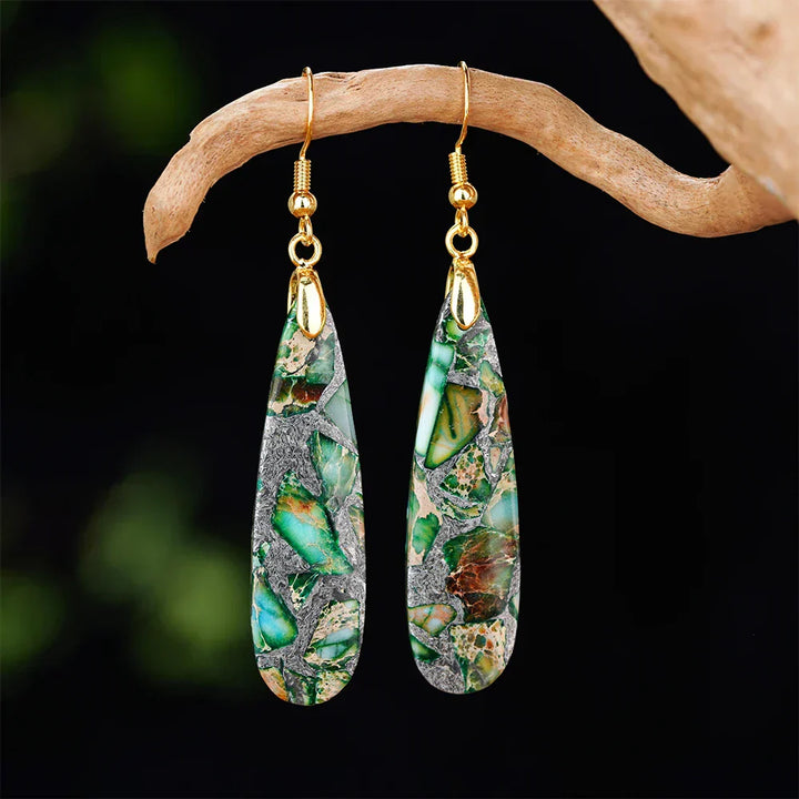 Swirled Soulstone Dangle Earrings