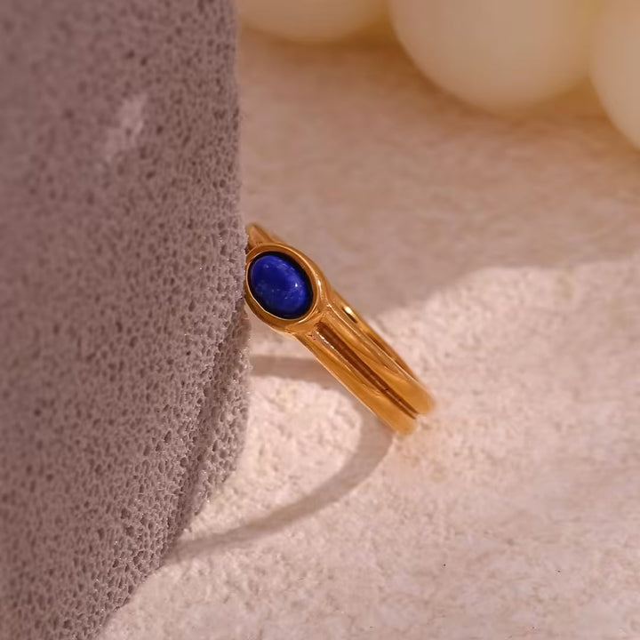 Antique Gold Natural Gemstone Ring